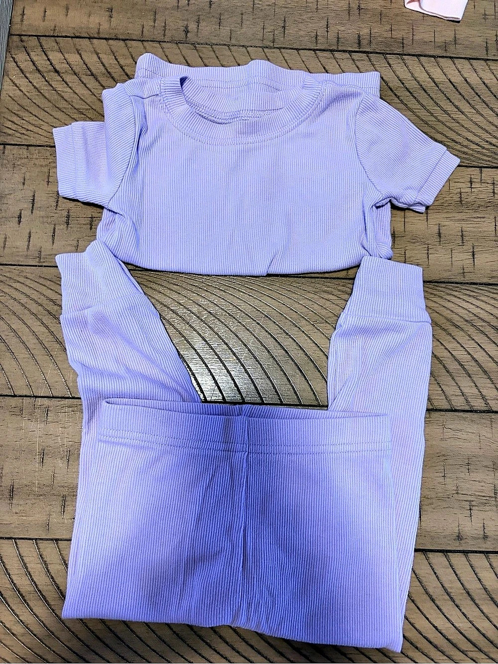 Old Navy Ribbed Matching Set in Purple Baby 18-24M